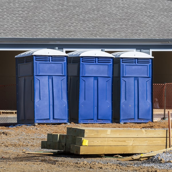 what is the expected delivery and pickup timeframe for the porta potties in Hickory Grove SC